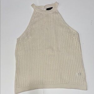 Halogen Cream Knit Tank Top